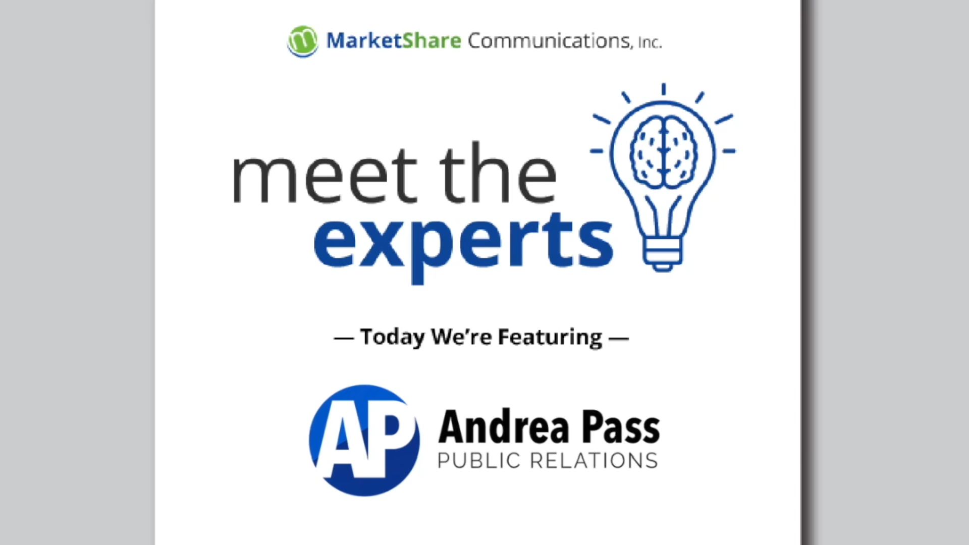 Marketshare Meet the Experts: Andrea Pass